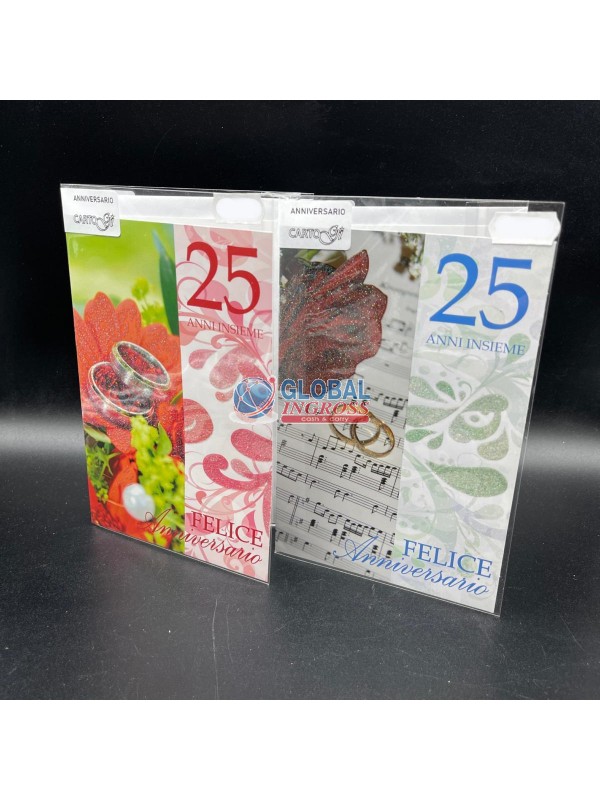 BIGLIETTO ANNIVERSARIO 25 ANNI