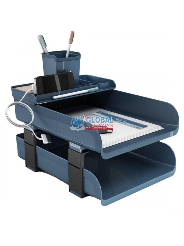 SET SCRIVANIA VINTAGE SUGAR 5pz AZZURRO