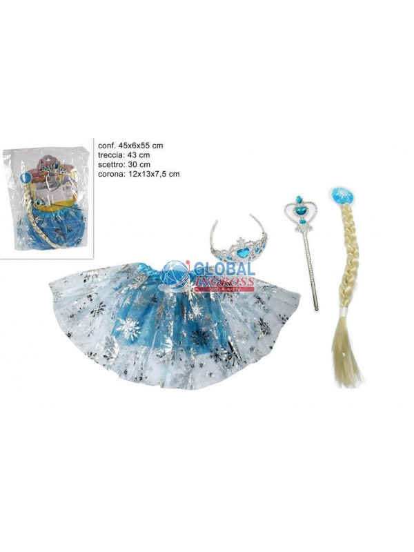 SET GONNELLINO C/TRECCIA E ACCESSORI