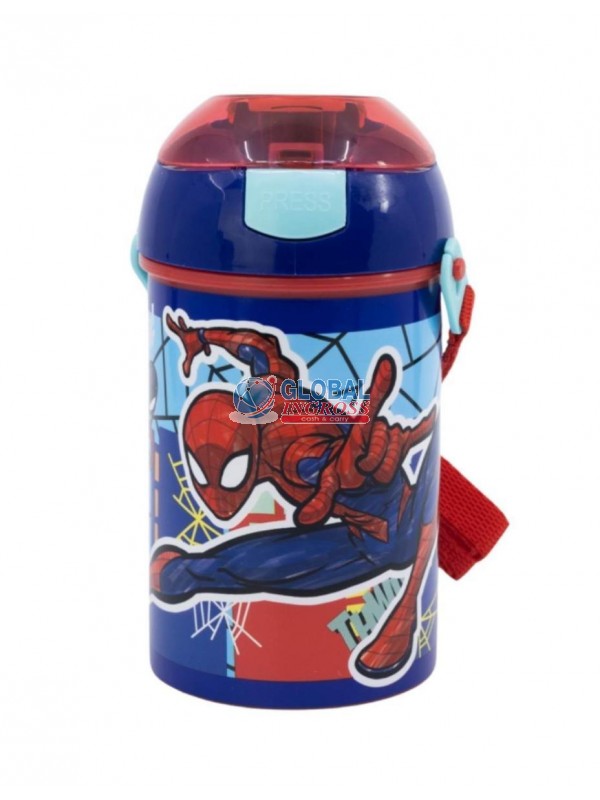 BORRACCIA C/TRACOLLA SPIDERMAN 450ml