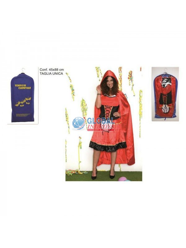 COSTUME ADULTO CAPPUCCETTO ROSSO