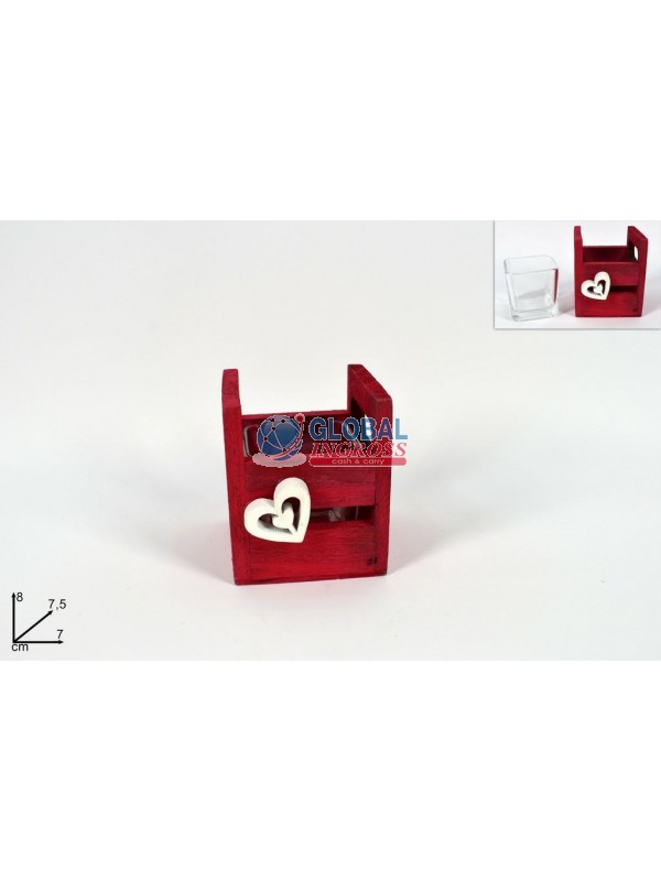 P/CANDELA LEGNO ROSSO