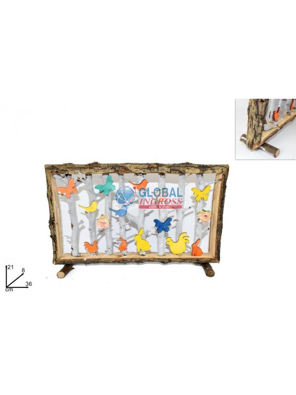 CORNICE LEGNO PASQUA 36x21