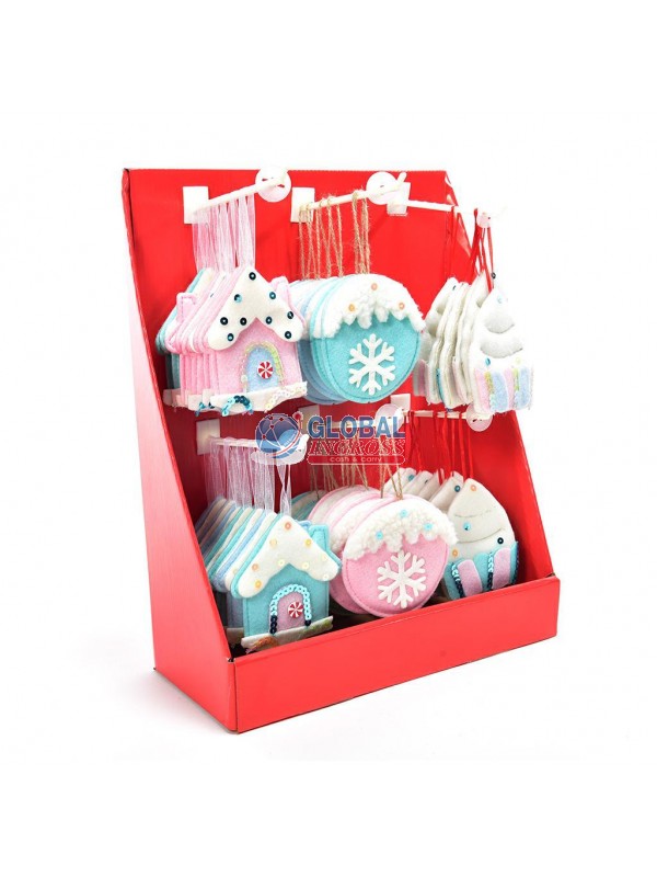 DECORAZIONE CANDY PANNOLENCI ROSA AZZURRO