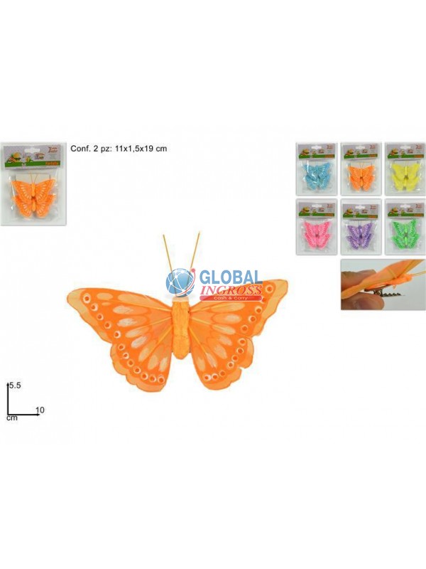FARFALLA IN BLISTER 2pzCOL.ASS.