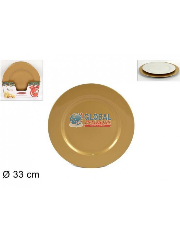 SOTTOPIATTO MELAMINA ORO