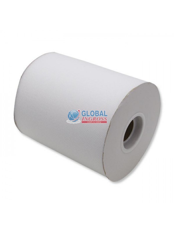 TULLE ROTOLO 12cm BIANCO 100mt