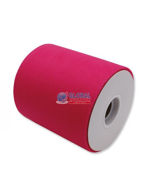 TULLE ROTOLO 12cm FUXIA100mt