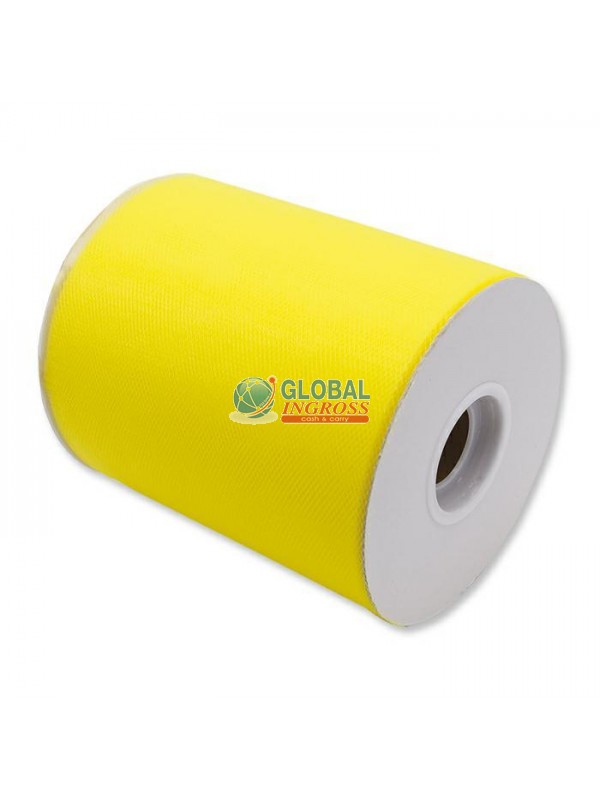 TULLE ROTOLO 12cm GIALLO 100mt
