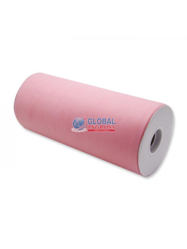 TULLE ROTOLO 25cm ROSA 100mt