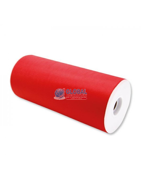 TULLE ROTOLO 25cm ROSSO100mt
