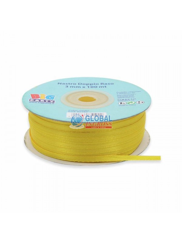 ROTOLO RASO 3mm 100mt GIALLO