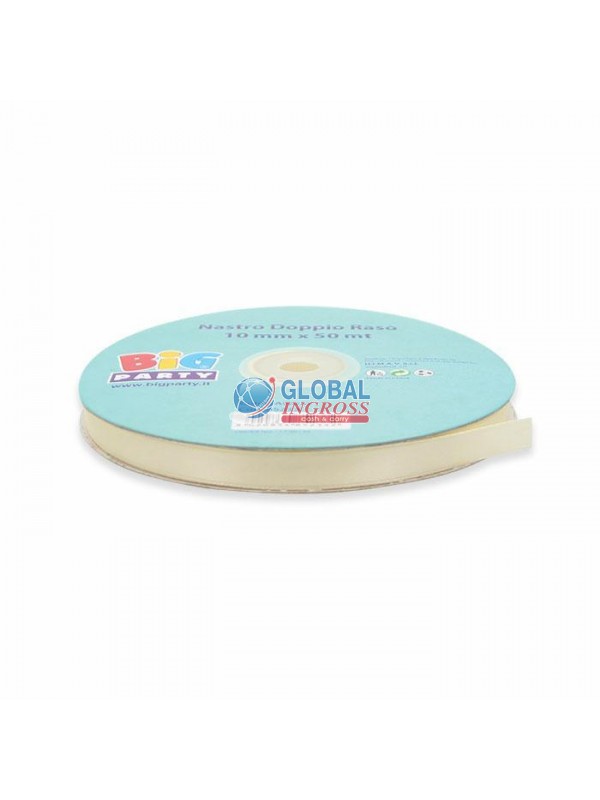 ROTOLO RASO 10mm 50mt AVORIO