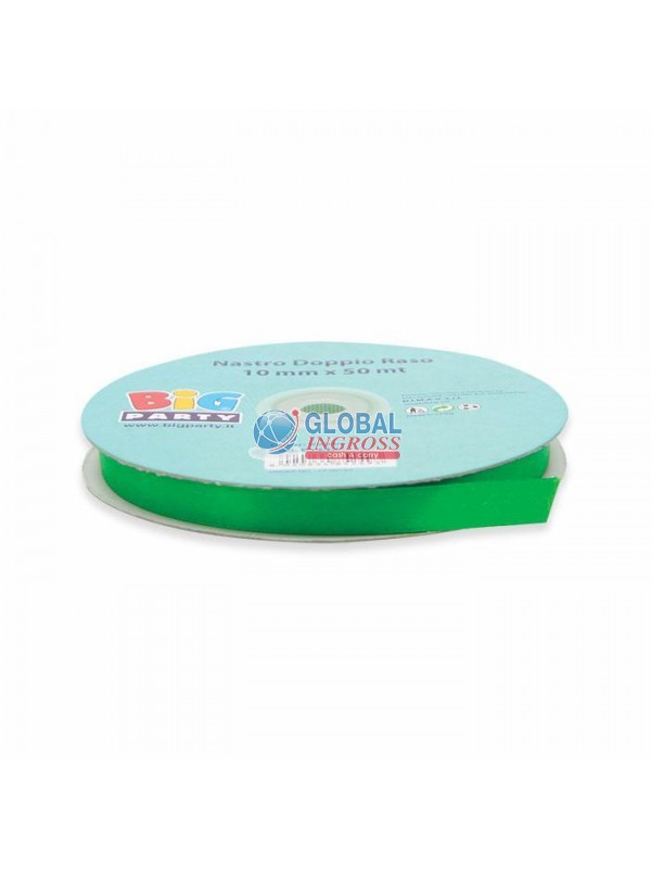 ROTOLO RASO 10mm 50mt VERDE