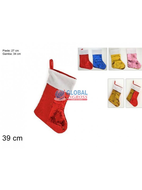 CALZA C/PAILLETTES BICOLORE