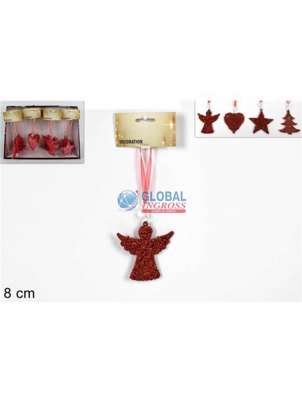 APPENDINO NATALE ACRILICO ROSSO