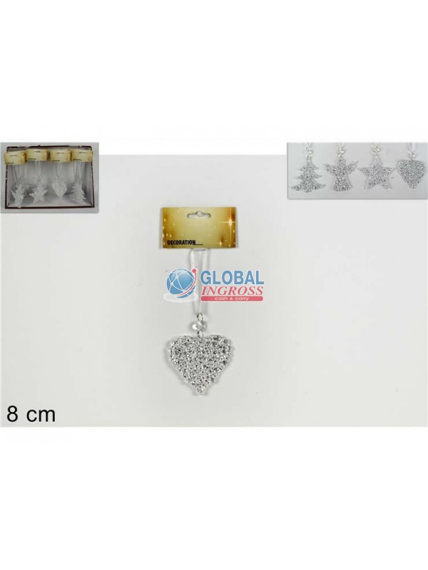 APPENDINO NATALE ACRILICO SILVER