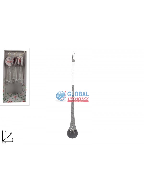 APPENDINO GOCCIA GLITTER SILVER