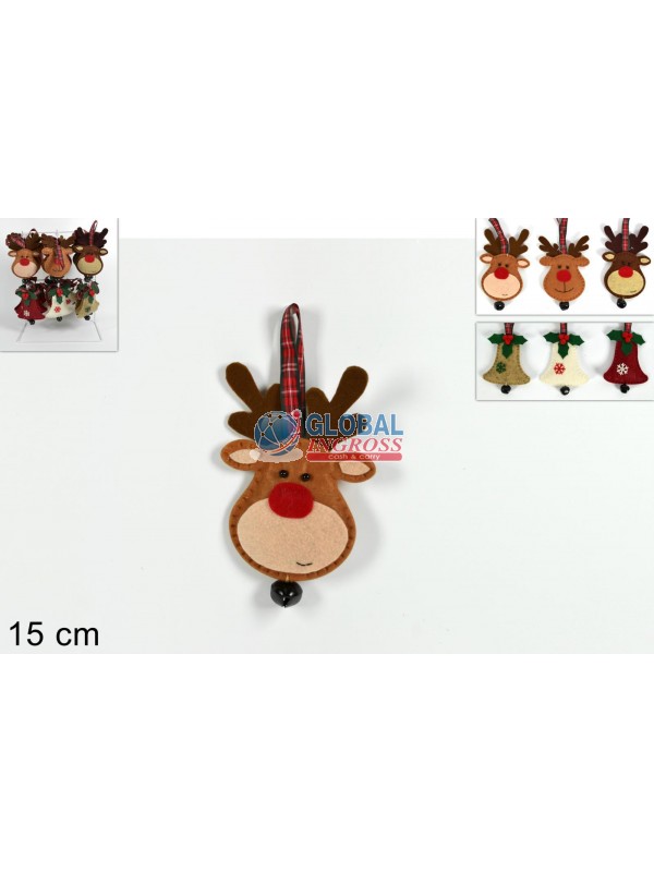 APPENDINO TESSUTO RENNACAMPANA NATALE