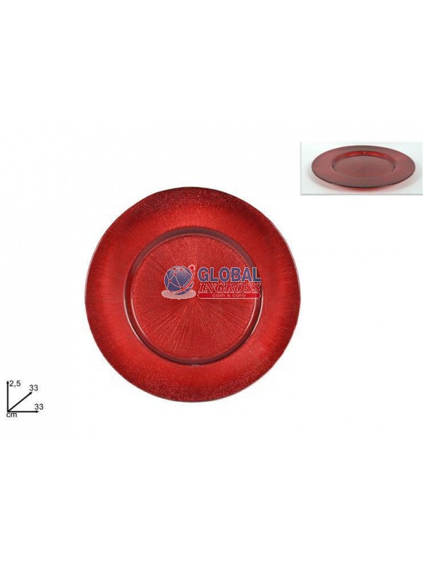 C/TAVOLA ELITE ROSSO 33cm