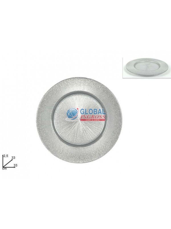 C/TAVOLA ELITE SILVER 33cm