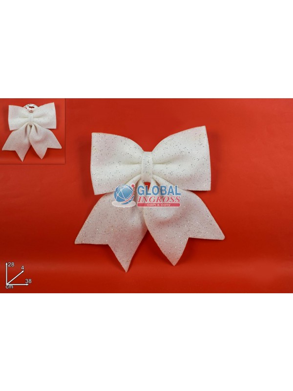 FIOCCO SPUGNA BIANCO 28x38 GLITTER