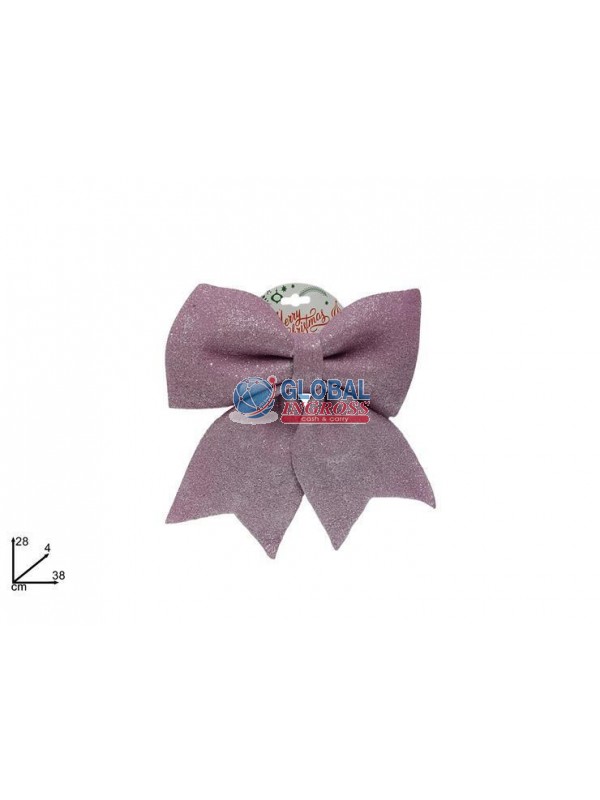 FIOCCO SPUGNA ROSA 28x38 GLITTER