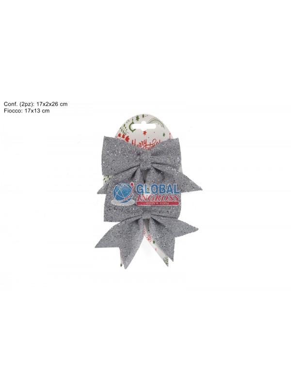 FIOCCO SPUGNA SILVER 2pz GLITTER