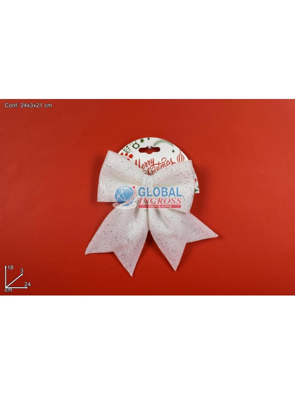 FIOCCO SPUGNA BIANCO 18x24 GLITTER