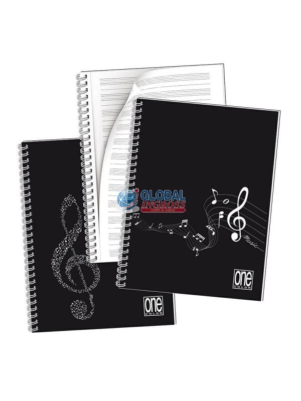 MAXI MUSICA A4 BLASETTISPIRALATO PENTAGRAMMATO ONE COLOR