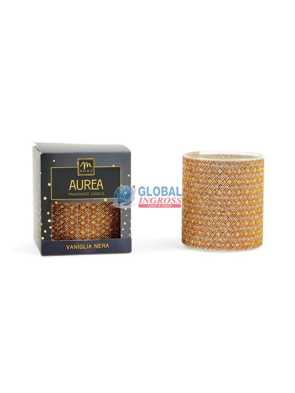 CANDELA BICCHIERE ORO C/STRASS