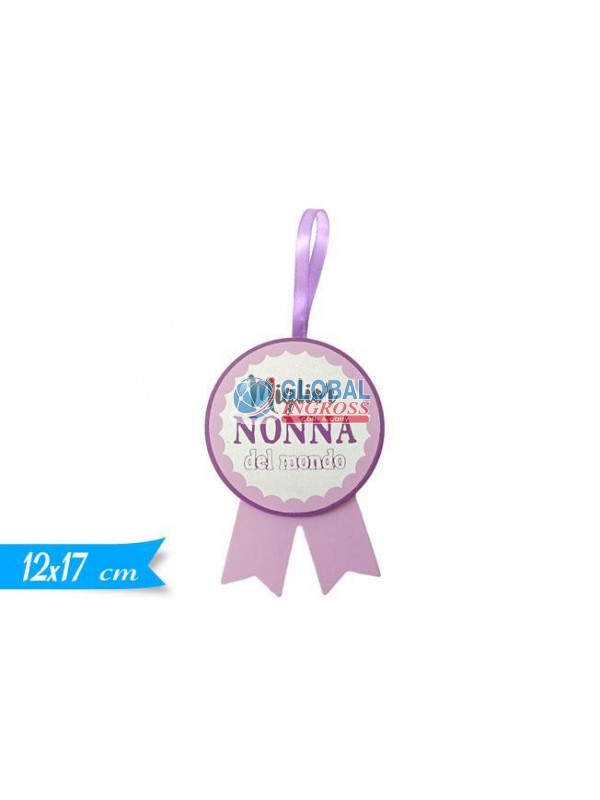 COCCARDA MIGLIOR NONNA 12x17