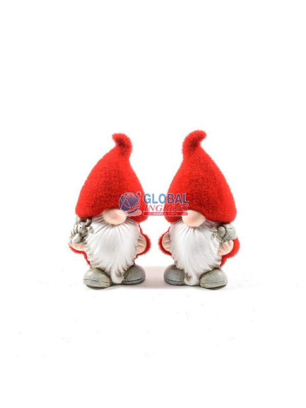 GNOMO NATALE TERRACOTTA20cm