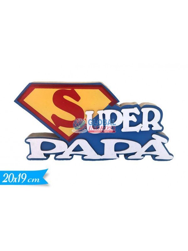 SCRITTA LEGNO PAPA' SUPER