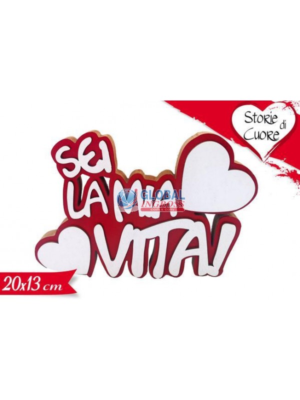 SCRITTA SEI LA MIA VITA20x13