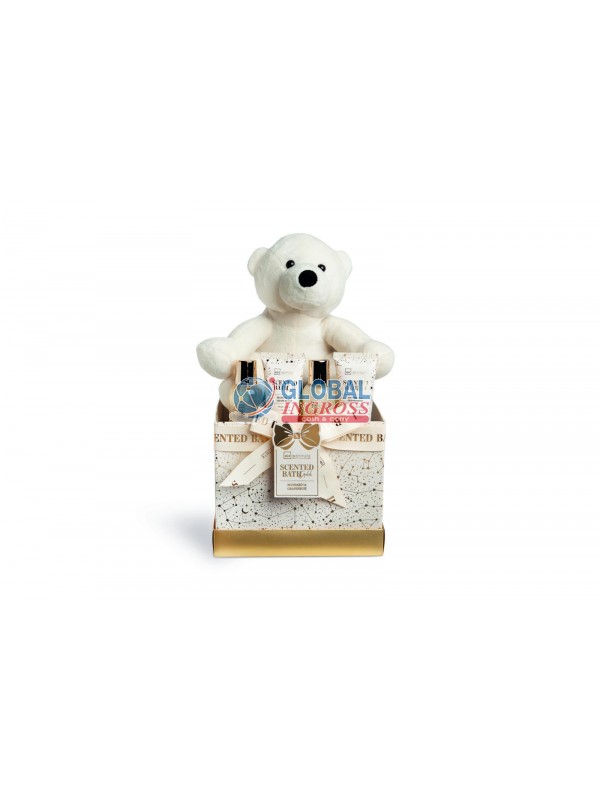 BOX SCENTED BATH GOLD TEDDY 5pz