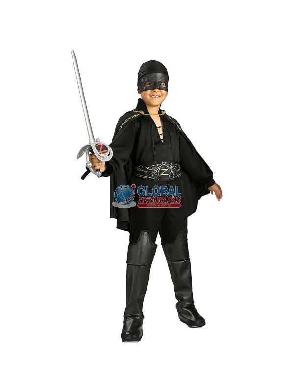COSTUME ZORRO L - 8/10anni
