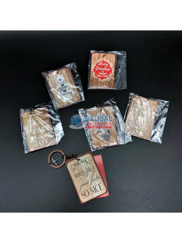 PORTACHIAVI NATALE METALLO