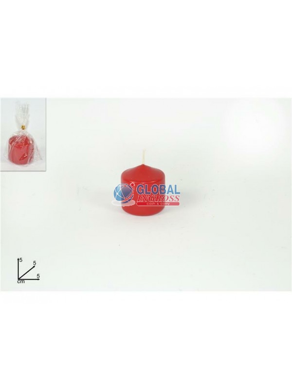 CANDELA ROSSO 5x5cm