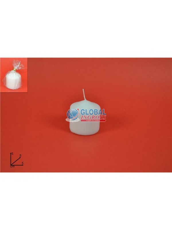 CANDELA BIANCA 5x5cm