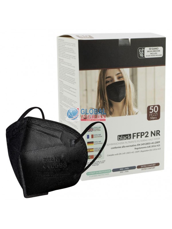 MASCHERINA FFP2 NERA CONFORT