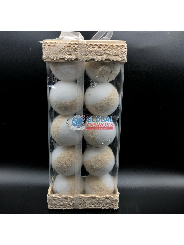 PALLINE BIANCO 10pz 60mm
