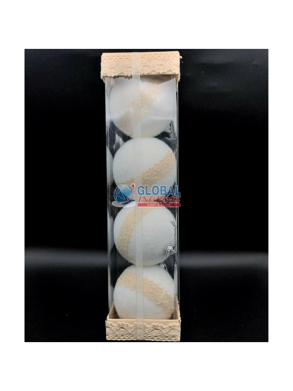 PALLINE BIANCO 4pz 100mm