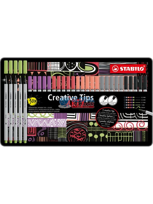STABILO CREATIVE TIPS 30pz ASS.2