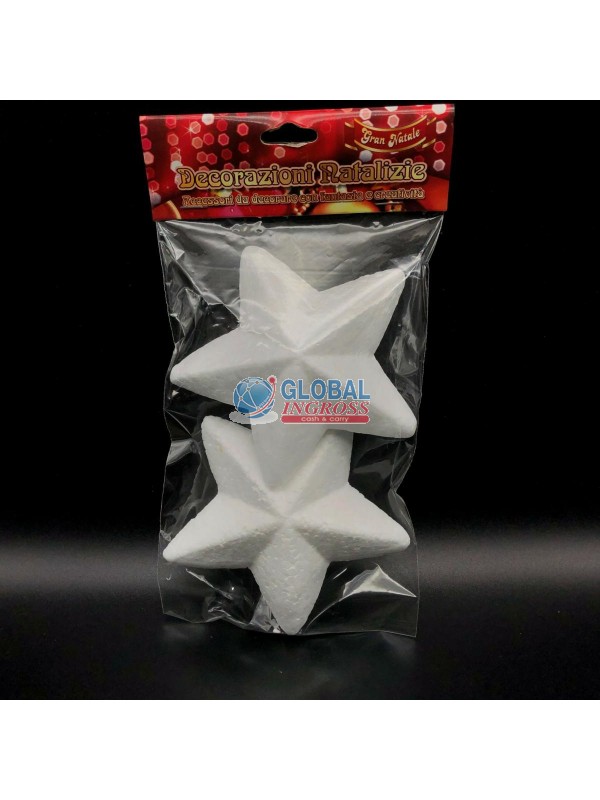 STELLE POLISTIROLO 12cm2pz