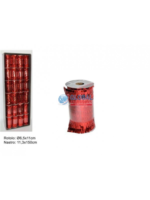 NASTRO PAILLETTES ROSSO11x150cm
