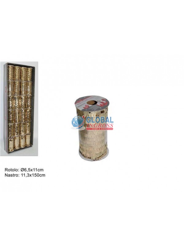 NASTRO PAILLETTES ORO 11x150cm
