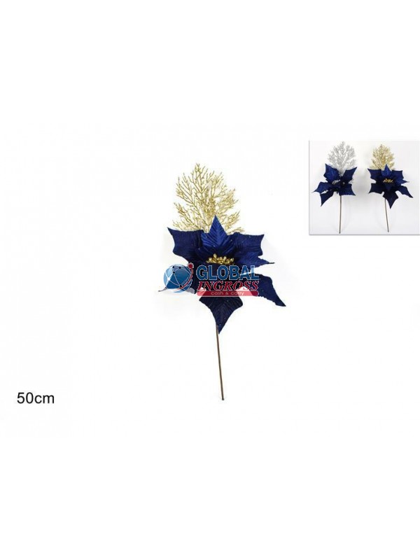 STELO FIORE VELLUTO BLU50cm