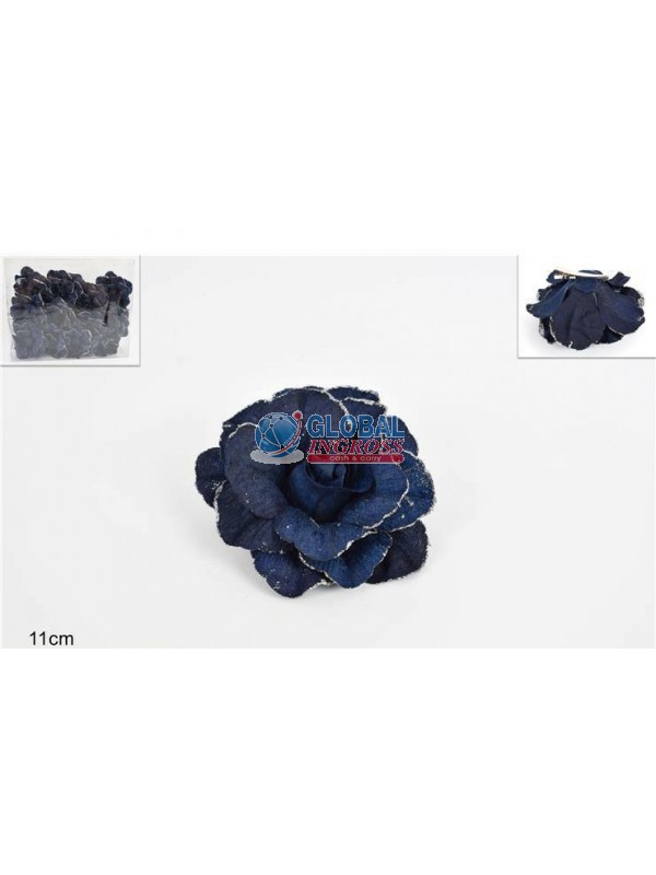 PINZONE ROSA BLU C/GLITTER SILVER