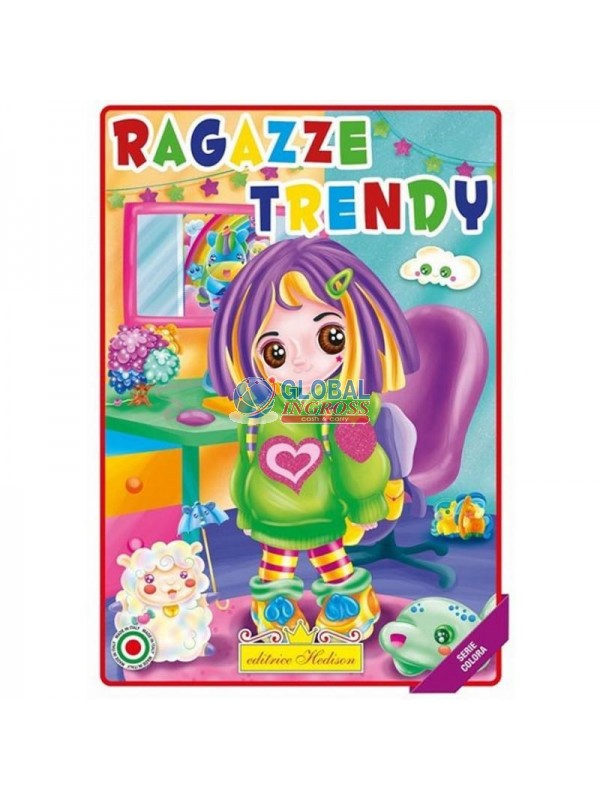 LIBRO COLORA RAGAZZE TRENDY